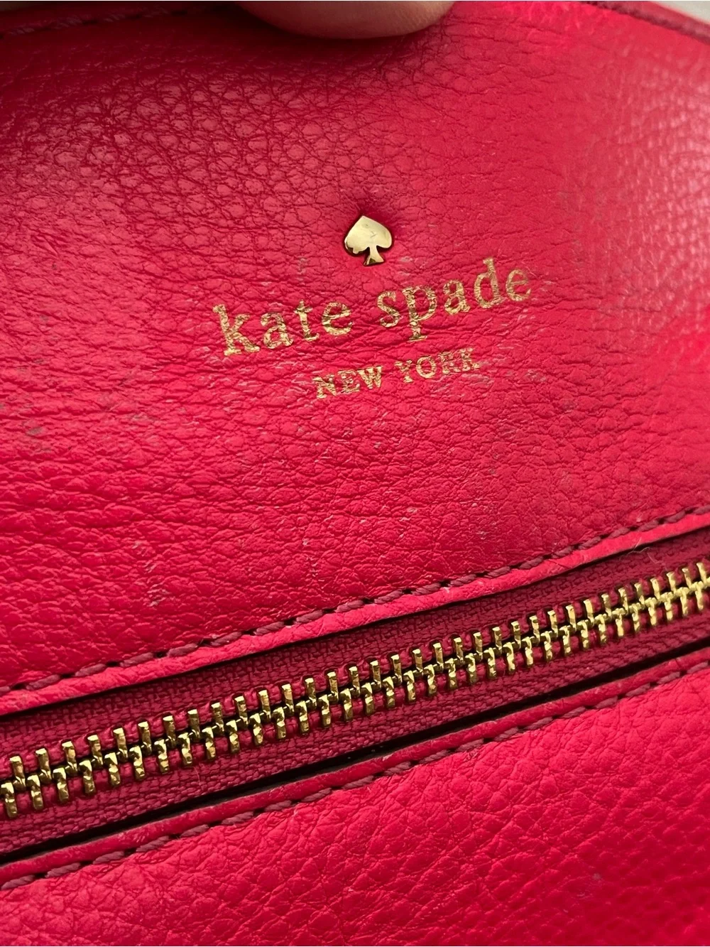 Kate Spade New York Pink Leather Cobble Hill Ellen Cross Body Purse Bag *FLAW
